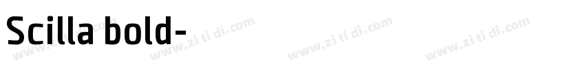 Scilla bold字体转换
